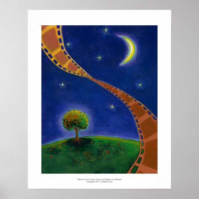 Películas nocturnas de arte divertido pintando par (Frente)