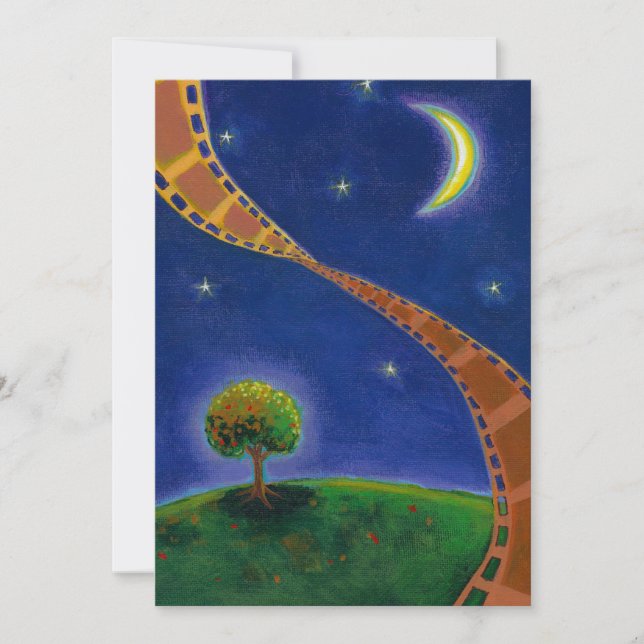 Películas nocturnas de arte divertido pintando par (Anverso)