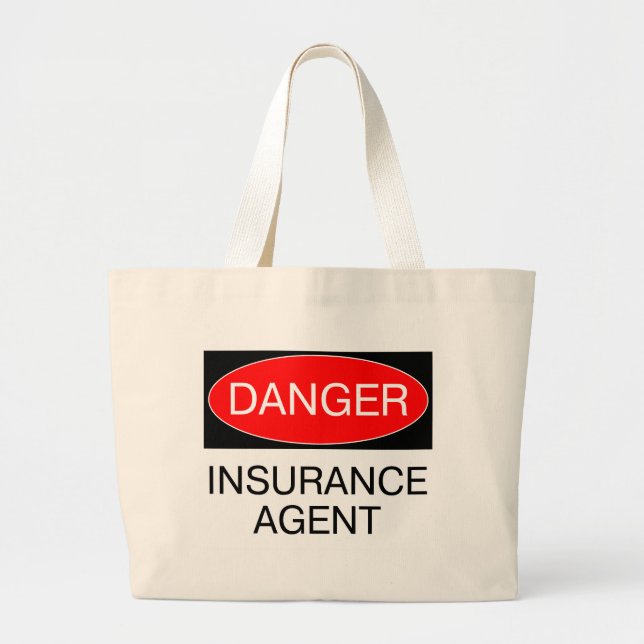Peligro - Agente de seguros Funny Bolsa de Gorra d (Frente)