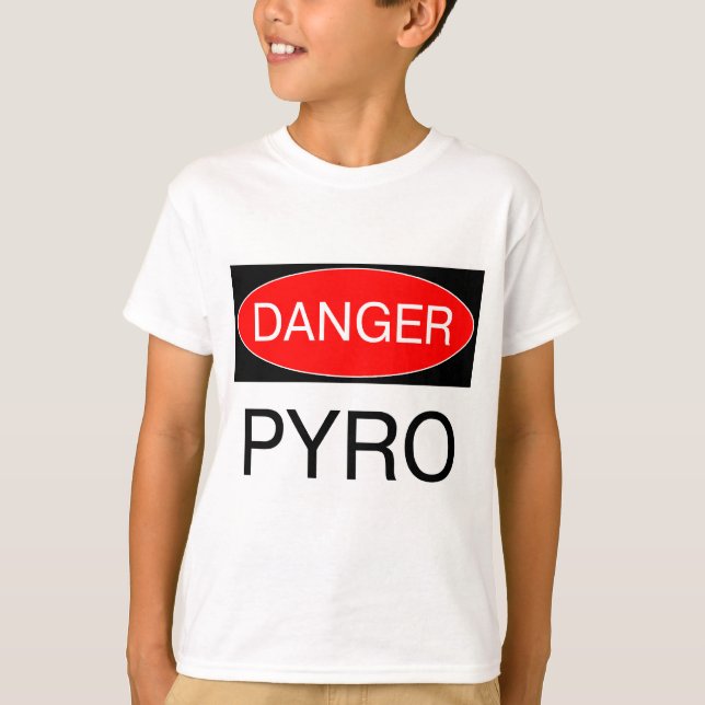 Peligro - Bolsa para camisetas de Pyro-Funny (Anverso)