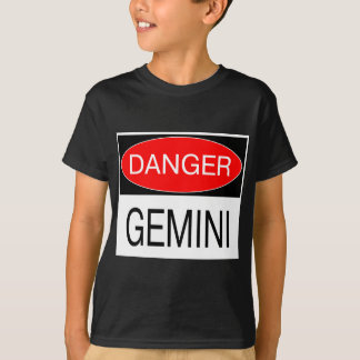 Peligro - Camiseta Divertida de Astrología Géminis