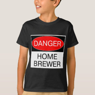 Peligro - Camiseta Divertida para Cervecero Casero