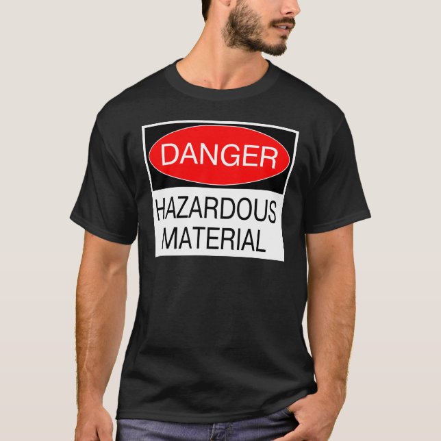 Peligro - Camisetas de seguridad divertidas de mat (Anverso)