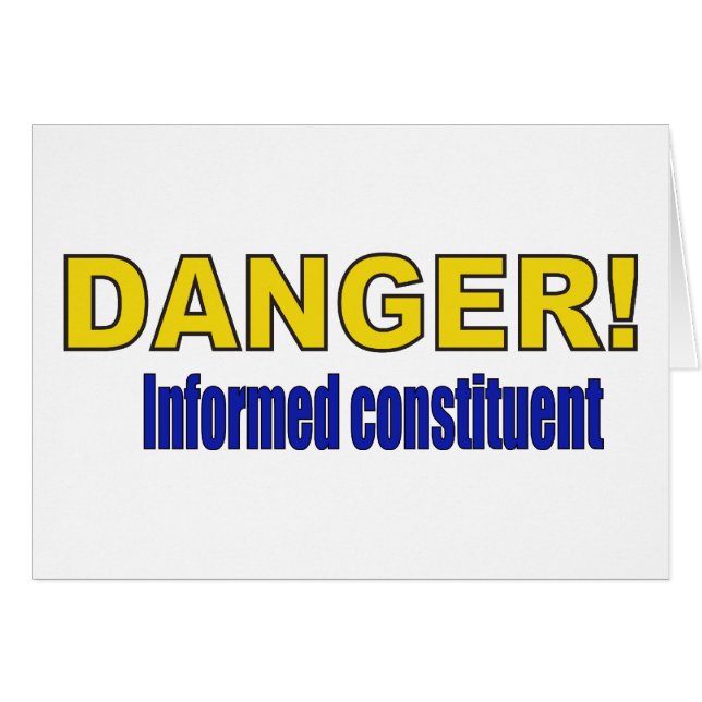 ¡PELIGRO! Constituyente informado (Anverso (Horizontal))