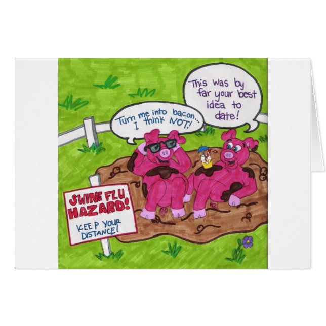 Peligro de la gripe de los cerdos (Anverso (Horizontal))