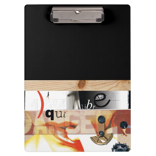 Peligro - Digital Collage Art - Portapapeles (Anverso)