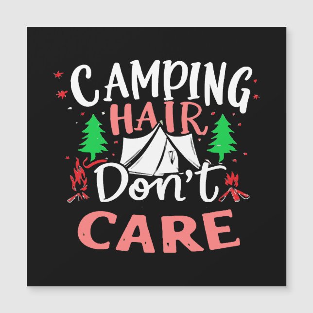 Pelo de Camping No Me Importa Divertido (Anverso)