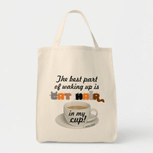 Pelo de Gato en Mi Taza! Bolsa de Compras Divertid