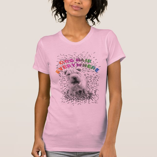 Pelo de la camiseta de las señoras del perro (Anverso)