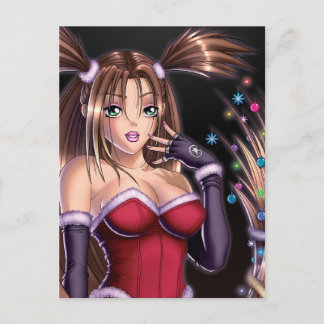 Pelo del navidad del chica del animado