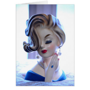 Pelo elegante sofisticado de señora Head Vase