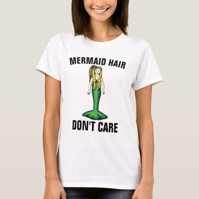 PELO MERMAID NO IMPORTA las camisetas (Anverso)