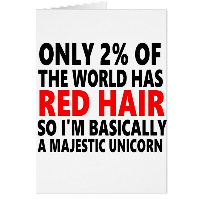 Pelo rojo divertido (Frente)
