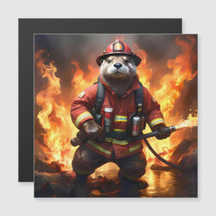 **"Pelo y llamas: El contraincendio del bombero nu