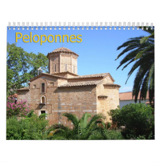 PELOPONNES, Calendario de Pared de Grecia
