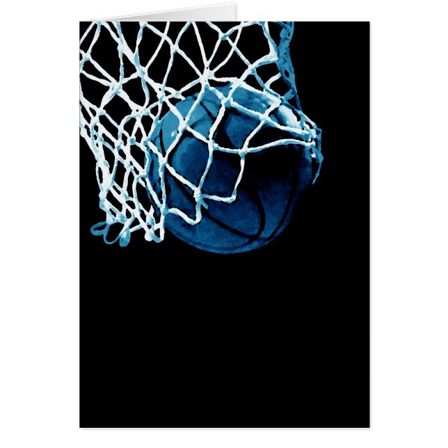 pelota de baloncesto azul (Frente)