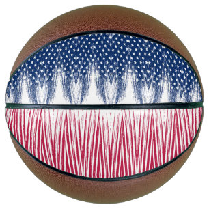 Pelota de baloncesto con lindas pinceladas .