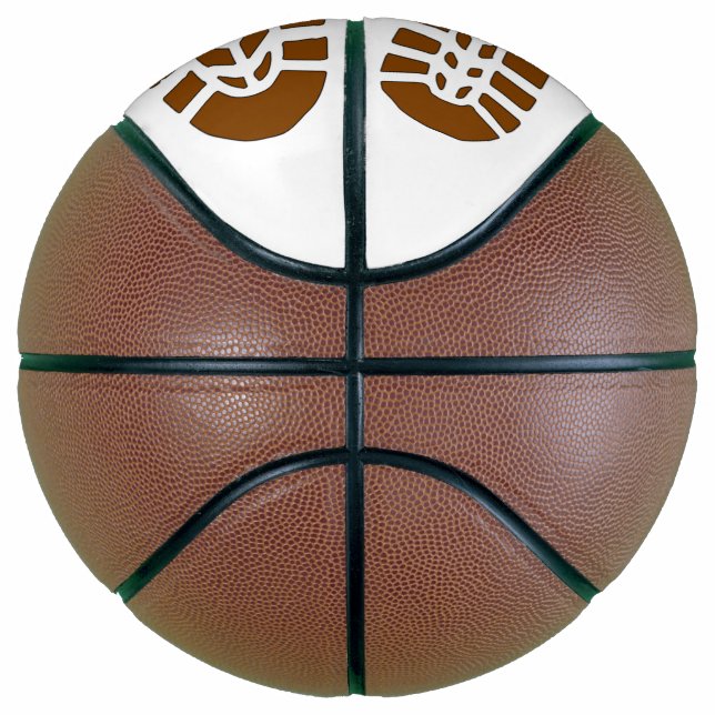 Pelota de baloncesto de tamaño natural personaliza (Derecha)
