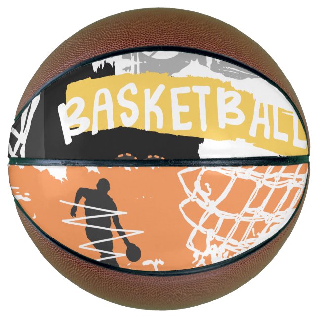 Pelota de baloncesto de tamaño natural personaliza (Anverso)