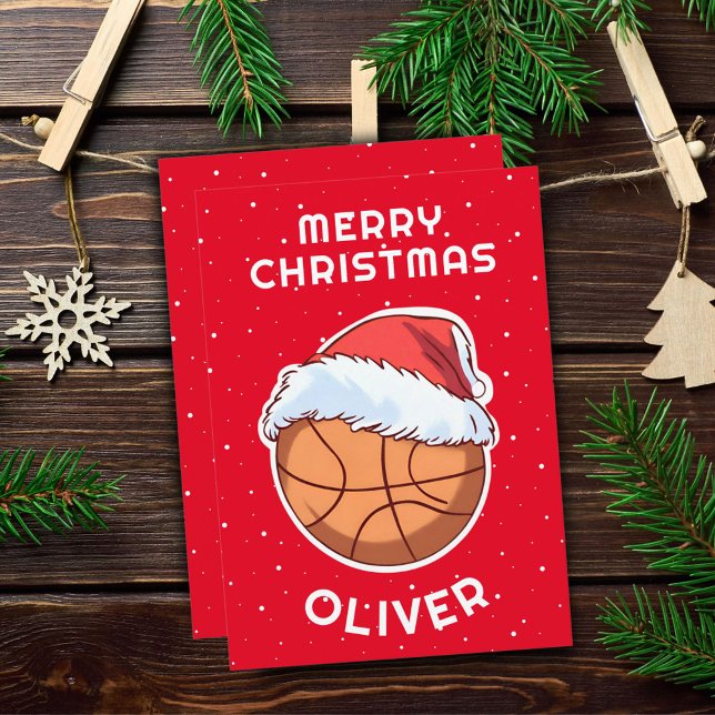 Pelota de Baloncesto Gorro de Santa Rojo Navidad N (Subido por el creador)