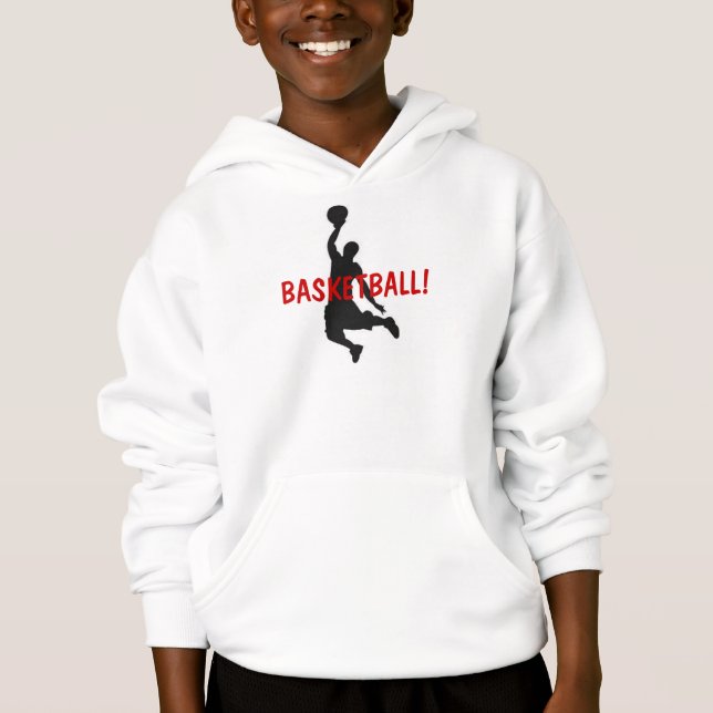 Pelota de baloncesto! Hoodie del niño (Anverso)