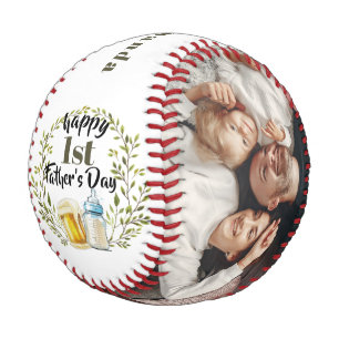 Pelota De Béisbol 1.ª foto del personalizado del Día del Padre