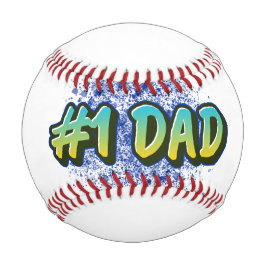 PELOTA DE BÉISBOL #1 GRAFFITI DAD INSPIRADO