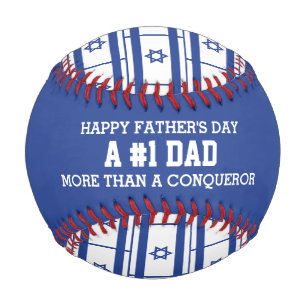 Pelota De Béisbol #1 NÚMERO 1 PADRE Día del Padre Bandera ISRAEL