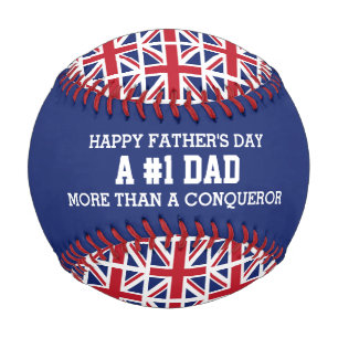 Pelota De Béisbol #1 NÚMERO 1 PADRE Día del Padre Reino Unido Bander