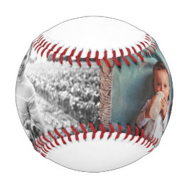 Pelota De Béisbol 2 foto con mensaje personal