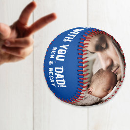 Pelota De Béisbol 2 Photo Home Run Dad Day