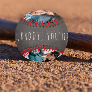 Pelota De Béisbol 3 collage de fotos Día del padre te quiere papá gr