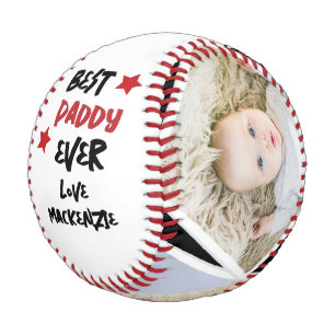 Pelota De Béisbol 3 Foto y texto personalizado de una especie