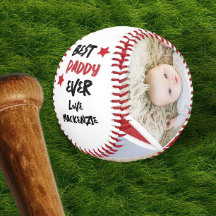 Pelota De Béisbol 3 Foto y texto personalizado de una especie