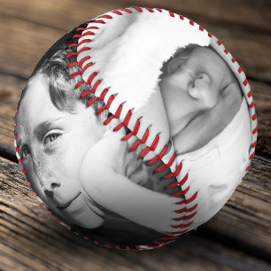 Pelota De Béisbol 4 Collage de fotos y fechas   Día del padre Keepsa