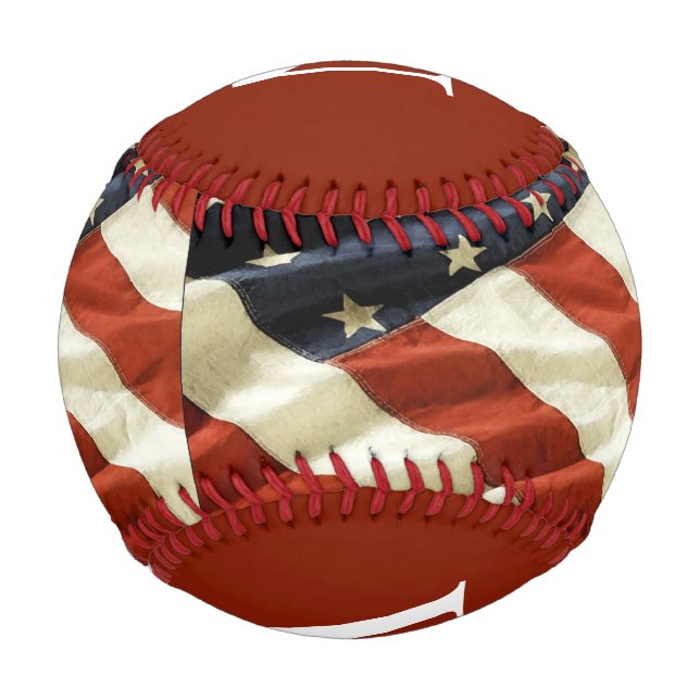 Pelota De Béisbol 4 de julio (Anverso)