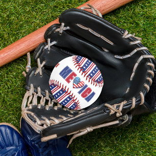 Pelota De Béisbol 4 De Julio Día De La Independencia Estadounidense
