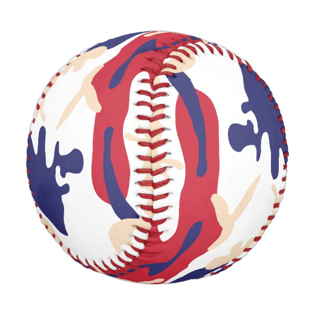 Pelota De Béisbol 4th of July, Independence day, Camouflage Beige (Angular)