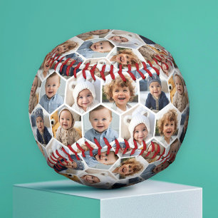 Pelota De Béisbol 5 Collage de fotos Honeycomb Hexagon Pattern - bla