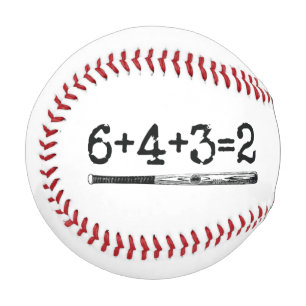 Pelota De Béisbol 6+4+3=2 Gracioso Béisbol Doble Juega Número de B