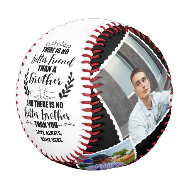 Pelota De Béisbol A mi hermano regalo de hermano o amigo y foto (Angular)