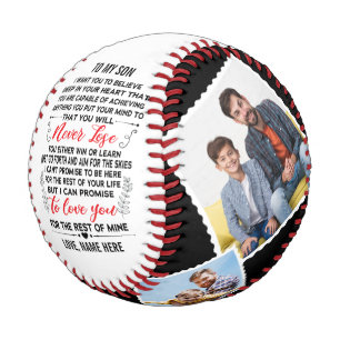 Pelota De Béisbol A mi hijo de padre o madre con Personalizado 4 fot