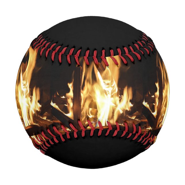 Pelota De Béisbol A través de las llamas (Anverso)