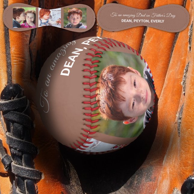 Pelota De Béisbol A un asombroso papá en fotos de Personalizados del (Subido por el creador)