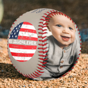 Pelota De Béisbol Abuelo Foto Keepsake Béisbol