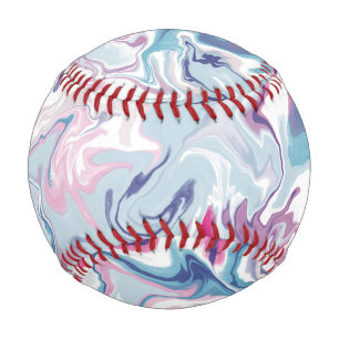 Pelota De Béisbol Acrílico líquido rosa y azul