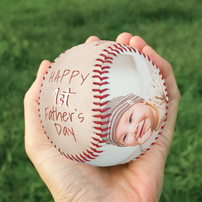 Pelota De Béisbol Acuarela Primer guión del día del padre 2 fotos (Subido por el creador)