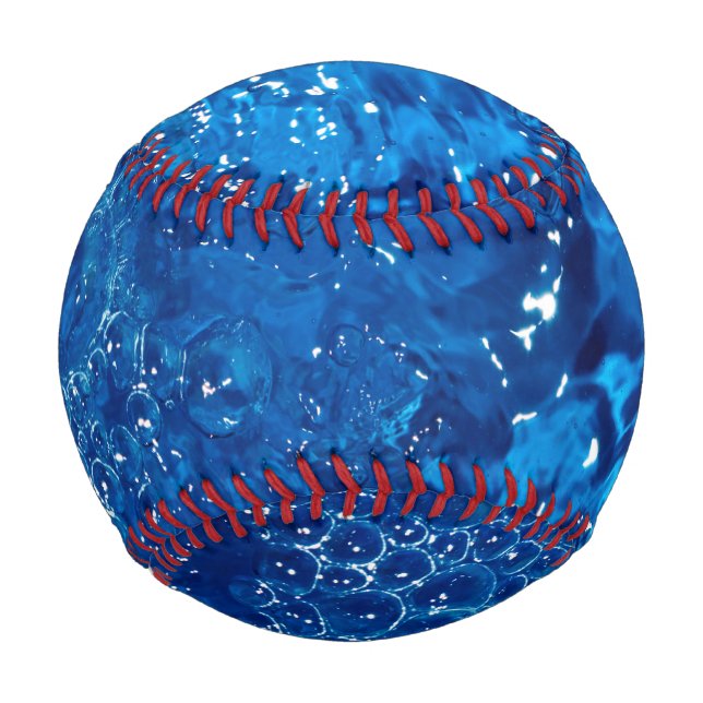 Pelota De Béisbol Agua azul  (Anverso)