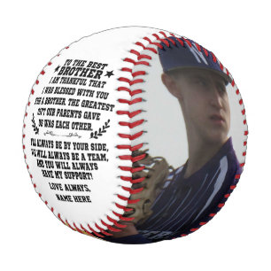 Pelota De Béisbol Al mejor hermano de hermana o hermano y foto