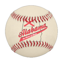 Pelota De Béisbol Alabama Corazón de Dixie